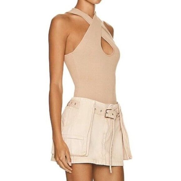 SER.O.YA Nori Knit Halter  Top Brown - Picture 3 of 6